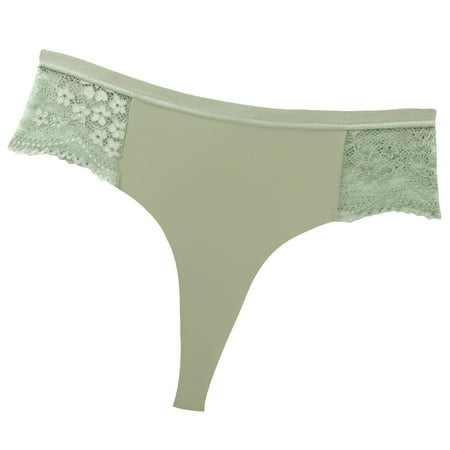 Comfy Underwear for Women Workout Panties Foreign Trade European And Lace Briefs Ladies Comfortable Crotch Seamless Ice Silk Panties Border Pants