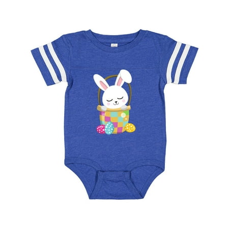 

Inktastic Easter Bunny Little Bunny Easter Eggs Basket Gift Baby Boy or Baby Girl Bodysuit