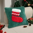 thumbnail image 5 of Yhmxh Christmas Pillow Covers, 18x18 inch Decorative Soft Plush Christmas Snowman Pillow Covers Beige 3D Embroidered Couch Cover Pillow Case for Sofa Bedroom Living Room Holiday Winter Home Decor, 5 of 6