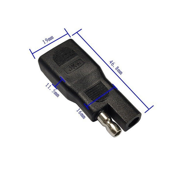 Adaptador de inversión de polaridad SAE, conector de extensión solar de desconexión rápida SAE macho a hembra SAE para automóvil, batería de panel solar (paquete de 5)