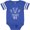 Football Blue and White, variant on Inktastic Maui Hawaii Surfing Vacation Boys or Girls Baby Bodysuit