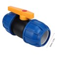 thumbnail image 4 of Water Connector, Water Pipe Connector Valve Durable PE Pipe Connector Ball Valve Water Connector Valve, For Water Pipe Fittings Connection, 4 of 8