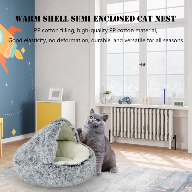 Cat Nest Kennel All Seasons Sleeping Bag Mat Cojín suave y esponjoso Accesorios para mascotas