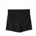 thumbnail image 4 of Ohufall Womens Maternity Lounge Short Pants Summer Solid Color Casual Over the Belly Pajama Shorts Stretchy Slim Fit Seamless Pregnancy Bottom Shorts for Women, 4 of 4