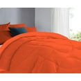 thumbnail image 4 of 5 Piece Luxury U Shape Pattern Comforter By D.N.G. BEDDINGS Set Premium Super Soft, 1000 Thread Count 100% Egyptian Cotton Super King Size Orange Color, 4 of 9