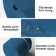 thumbnail image 4 of Papelera de sobremesa con tapa abatible - Mini papelera de plástico para oficina, coche o dormitorio - Pequeño contenedor sanitario de 5,3x5,3x6,5 pulgadas en blanco o azul, 4 of 6