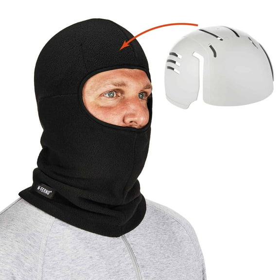 6893ZI Black Balaclava with Bump Cap Insert