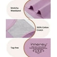 thumbnail image 6 of INNERSY Women Underwear Soft Modal Briefs High Waist Full Coverage Panties 4 Pack(XL,Mild Light), 6 of 8