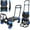 Blue&Black, variant on SHZOND 2 in 1 Folding Hand Truck 330 lbs Load Capacity Dolly Cart,Heavy Duty Aluminum Hand Truck with 4 Wheels