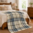 thumbnail image 6 of Autumn Plaid Sofa Scene Pumpkins Bat, Cozy Friendship Quote Scene, Warm Flannel Blanket for Ranch House and Living Room, Art Lovers Thanksgiving Gift, Artistic Home Decor, 6 of 7