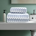 thumbnail image 4 of Bath Towels Set | Extra Thick & Super Soft Highly Absorbent Towels | 55x27 Inches Large Beach & Bath Towel | Striped Pattern for Bathroom, Pool & Spa Use, 4 of 7