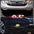 thumbnail image 5 of AJP Distributors Pair Front Bumper JDM Yellow Lens Driving Fog Lights Lamps Assembly Left Right Set Chrome Housing +Wiring Harness Relay Switch Kit Compatible/Replacement For Honda CRV 2010 2011 10 11, 5 of 11