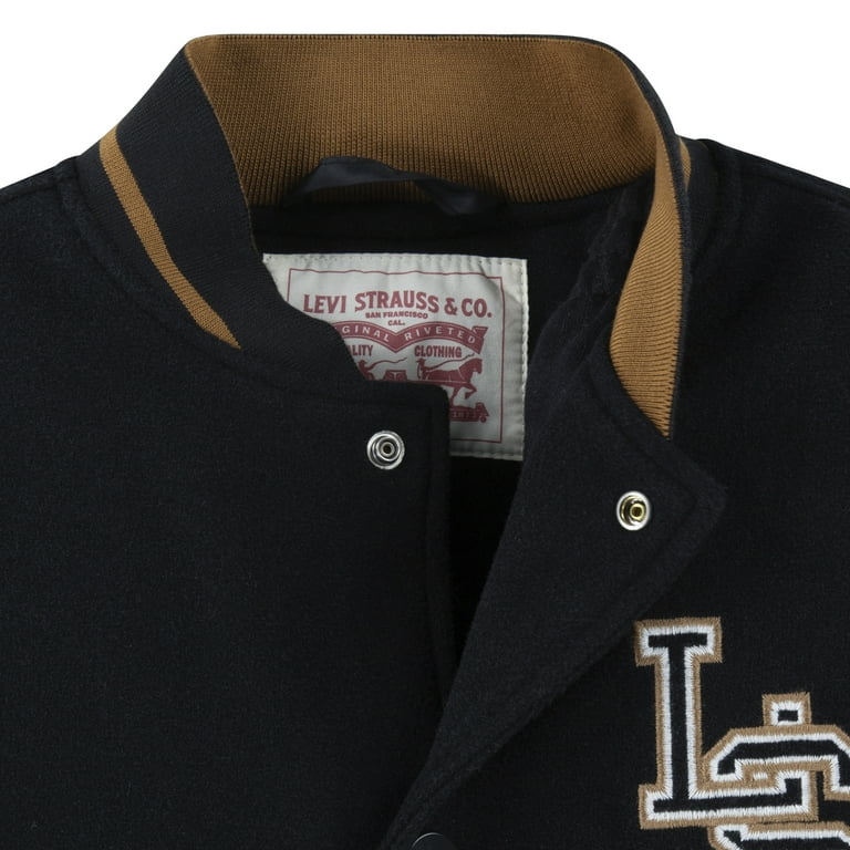 Levi Red Tab Boys Chenille Patch Varsity Jacket, Sizes 8-20