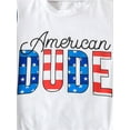 thumbnail image 5 of nvzhuang Independence Day Infant Romper Baby Boys Girls Contrast Color Letter Print Short Sleeve Crew Neck Jumpsuits Summer Bodysuits, 5 of 8