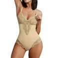 thumbnail image 1 of Gibobby Ropa interior mujer sexy Conjunto de Lencería Sexy para Mujer Ropa Interior de Encaje Interior con Cuello V Ropa de Dormir(Beige, XG), 1 of 5