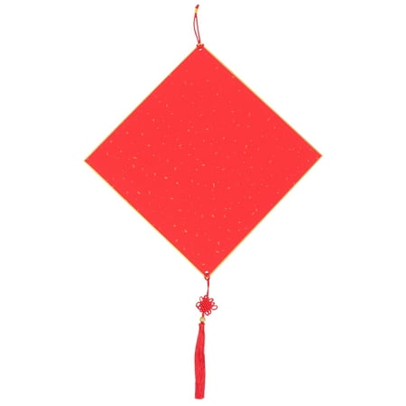 

1pc Square Rice Paper DIY Chinese New Year Calligraphy Rice Red Paper Fu Dou Paper