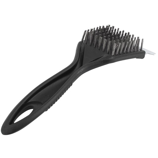 Raspador de acero inoxidable y plástico para camping y picnics Limpiador de parrillas para barbacoa de alta durabilidad