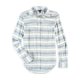 thumbnail image 1 of Camisa con botones de franela a rayas Aeropostale para mujer, azul, extragrande Aeropostale Camisa con botones, 1 of 1