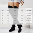 thumbnail image 3 of Xfvqtps Womens Thigh High Boots Pull on Side Zipper Chunky High Heel Pointed Toe Suede over the Knee Boots, 3 of 7