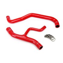 HPS Red Reinforced Silicone Radiator Hose Kit Coolant for Ford 02-04 Mustang GT