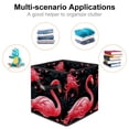 thumbnail image 2 of Flamingo Foldable Clothes Storage Toy Box Storage Basket with Handle 10.8"x10.5"x10.6" Large Capacity, 2 of 6