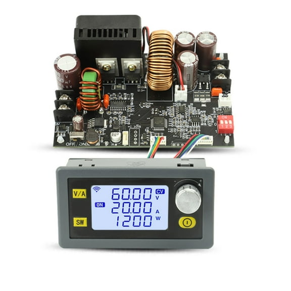 CNC Adjustable DC regulated power supply CV CC 0-60V 20A/1200W Step-down Module