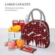 thumbnail image 5 of Fotbe Christmas Tree Buffalo Plaid Bolsa de Almuerzo con Estampado, Lonchera Aislada, Contenedor de Comida Reutilizable Tipo Cooler a Prueba de Fugas, 5 of 6