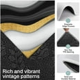 thumbnail image 3 of Black White Gold Wave Marble Pattern Kitchen Rugs Sets Of 3,Kitchen Runner Rugs Non Skid Washable,Decorative Kitchen Floor Mats for Kitchen,Sink,Laundry,17"x30"+ 17"x47" + 17"x59", 3 of 6