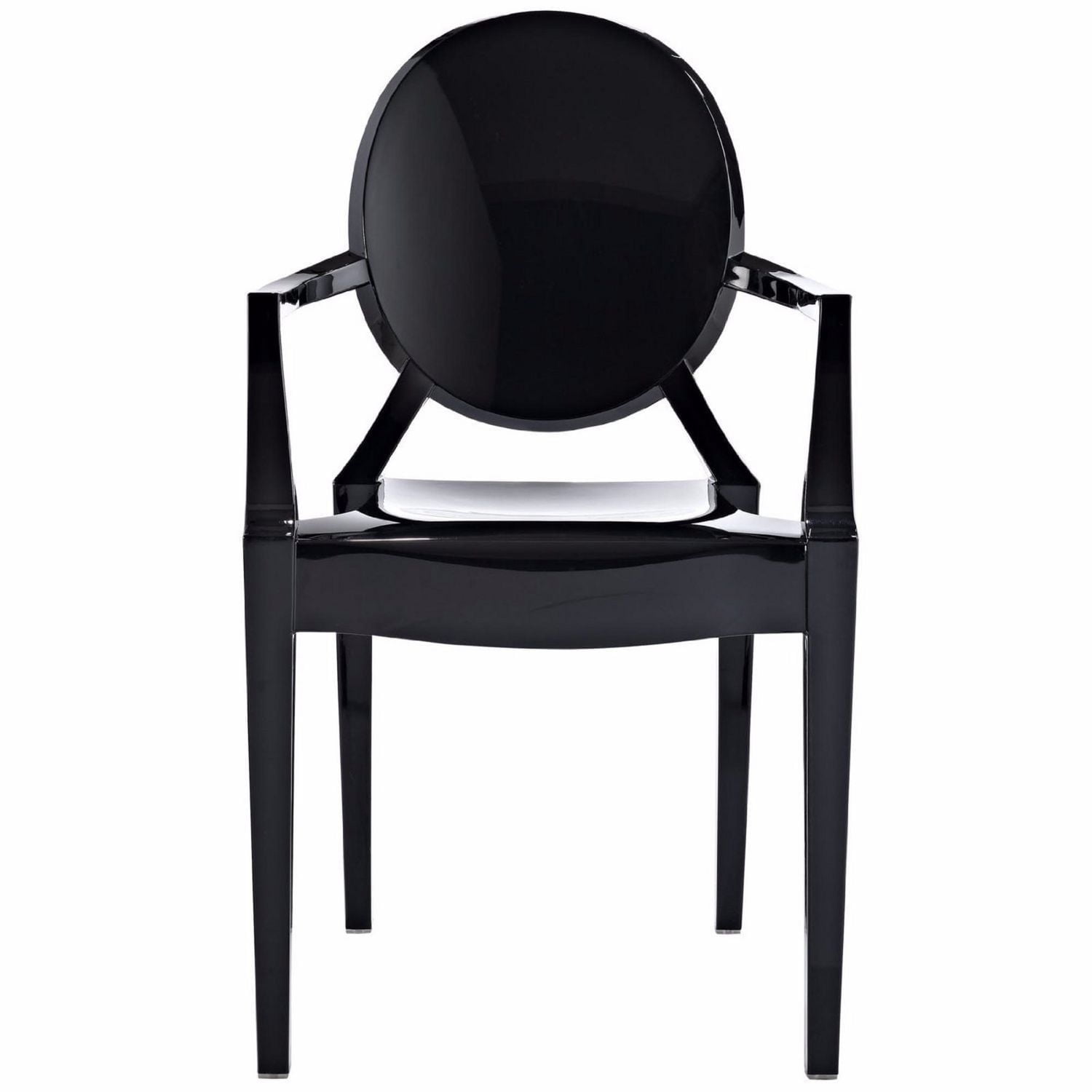 Nicer Furniture Black Ghost Arm Chair