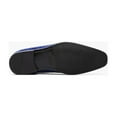 thumbnail image 3 of Men's Stacy Adams Saunders Debossed Velour Slip On Comfort Shoes Royal 25581-432, 3 of 7