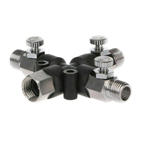 

GETHOME Replacement Air Splitter Connector Professional Airbrush Fittings Useful 3 Way