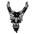 thumbnail image 1 of Bordado De Flores Collar De Cuello Adorno Recorte Negro Apliques Macarena Bordado Collar Escotado, 1 of 8