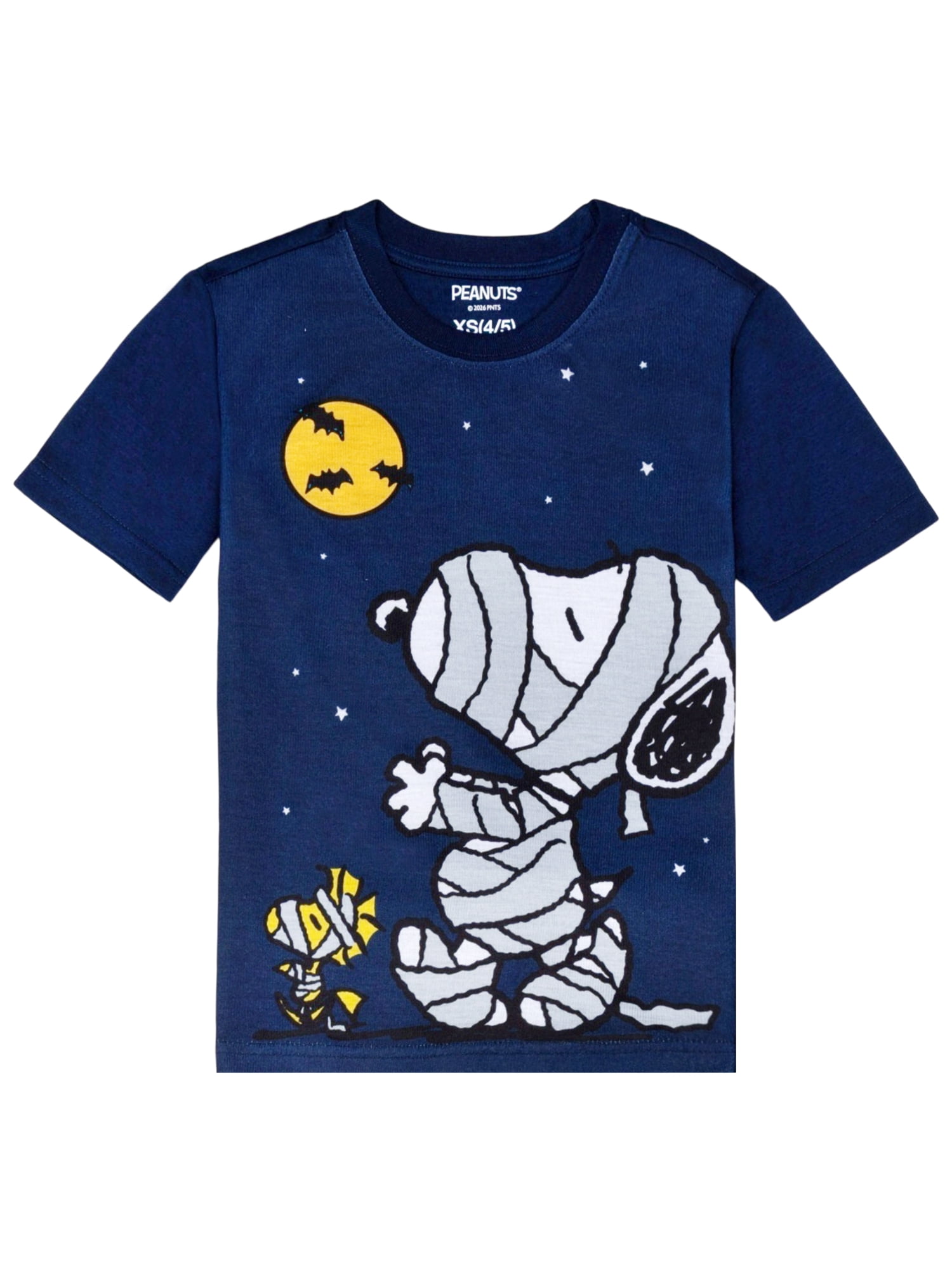 Peanuts Boys Halloween Short Sleeve Top and Pant Pajama Set, 2-Piece, Sizes 4-12