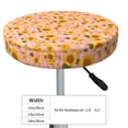 thumbnail image 4 of Gukieu Plaid Sunflower Print Round Chair Cover, Dust-proof and Non-slip Bar Chair Protective Cover, Suitable for Bars, Restaurants, Offices-13 inch, 4 of 7