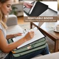 thumbnail image 5 of Haosy Accordion File Organizer Zipper Binder 500 Sheet 6-Tab Expanding File Folder Multi-Pocket 1.2 Inch 3 Ring Cute Small Flowers and Leaves, 5 of 7