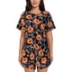 thumbnail image 1 of Fotbe Sunflowers Conjunto de Pijama Estampado para Mujer, 2 Piezas, Ropa de Dormir con Camiseta de Manga Corta y Shorts Suaves-Large, 1 of 6