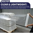 thumbnail image 5 of PACRON Pre-Stretched Stretch Wrap – 4 Rolls, 18" x 1500FT, 33 Gauge (80G Equivalent) – Clear Hand Shrink Pallet Wrap Film for Moving, Packing, Warehouse & Shipping – Tear-Resistant & Self-Adhering, 5 of 5