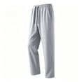 thumbnail image 6 of PIWHJQK Men Casual Straight Leg Sweatpants Mens Solid Mesh Pants Quickly Dry Breathable Straight Leg Summer Men Trousers, 6 of 6