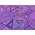 thumbnail image 1 of Ahgly Company Indoor Rectangle Patterned Tyrian Purple Area Rugs, 5' x 7', 1 of 6