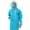Sky Blue-B, variant on QHFBli Lightweight Long Waterproof Rain Jacket for Adults Hooded Rain Ponchos with Pockets Packable Reusable Raincoats