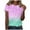 Hot Pink, variant on JSheng Women's Casual Loose Tops New Casual Fashion Printed T-Shirt Crewneck Short-Sleeved Top for Women Green L