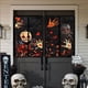thumbnail image 4 of Wmhnj Cortina de tela de fondo para ventana de Halloween, diseño de terror, para decoracin de fiestas en interiores y exteriores, paquete de 2, tela colgante con silueta espeluznante para, 4 of 6