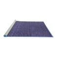 thumbnail image 2 of Ahgly Company Machine Washable Indoor Square Abstract Blue Modern Area Rugs, 8' Square, 2 of 4