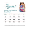 thumbnail image 5 of TIYOMI Ladies Plus Size Camisole Tie Dye Tank Tops Crewneck Adjustable Strappy Summer Spaghetti Strap Beach Cami Casual Loose Fit Vest For Women 5XL 26W 28W, 5 of 5