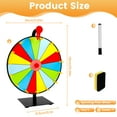 thumbnail image 2 of Roue de Prix à 15 Compartiments, Roue Rotative Interactive Bricolage avec Plateau Effaceur et Stylo, Toupie de Roulette Effaçable pour Table pour Salon Professionnel à la Maison, Carnaval, Fête - 15 Compartiments : 30 cm -, 2 of 10