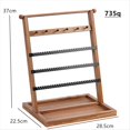 thumbnail image 2 of Estante de JoyeríA de Madera, Torre de 5 Pisos, Estante de ExhibicióN para JoyeríA, Aretes ExtraíBles, Collares, Anillos, Soporte de JoyeríA Rectangular, 2 of 5