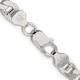 thumbnail image 3 of 925 Sterling Silver Anchor Chain Styles Necklace 7.4 mm Flat Cuban 26 inch, 3 of 4