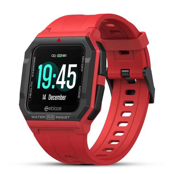 Reloj inteligente con seguimiento del sueño y frecuencia cardíaca Zeblaze, reloj inteligente con control táctil, compatible con Bluetooth, pulsera de seguimiento de pantalla HD 5.1, rojo Inevent EL005058-03
