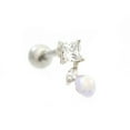 thumbnail image 2 of Opalite Cherry Top Cubic Zirconia Design Ear Cartilage Barbell 16g Surgical St., 2 of 8