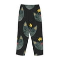 thumbnail image 5 of Fotbe Faces Of The Cat Women's Pajama Pants,Sleepwear Pants,Pj Bottoms Drawstring And Pockets-Small, 5 of 9